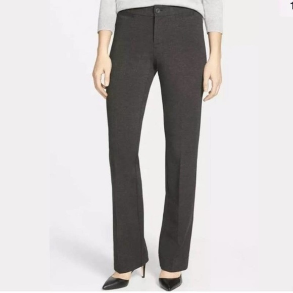 NYDJ Charcoal Gray Ponte Knit Pant Size 10 with Lift & Tuck Technology - Picture 1 of 5
